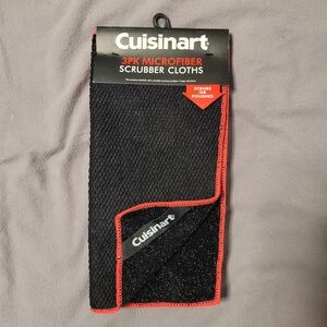 ✨️3/$10✨️ Cuisinart Black Microfiber Scrubber Cloths